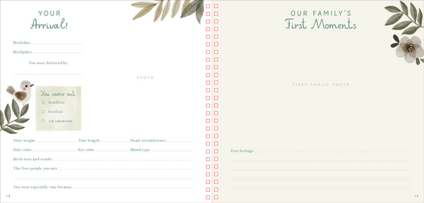 Baby's First Years: Baby Book and Keepsake Photo Album