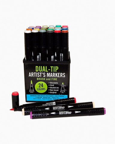 Studio Series Dual-Tip Artist's Markers (Set of 24)
