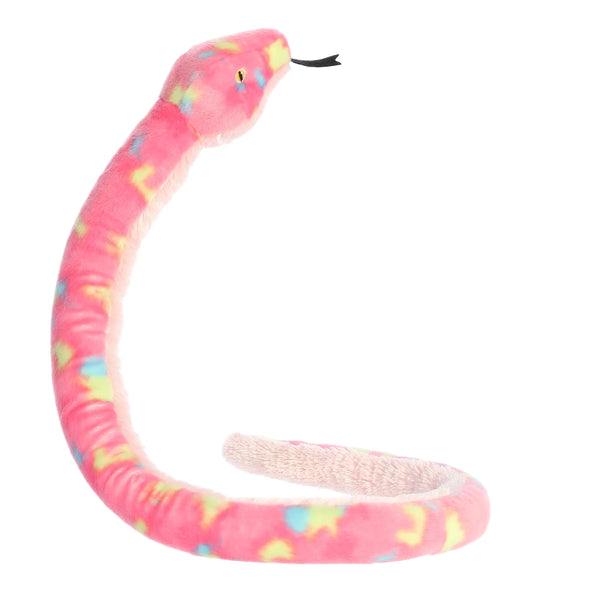 Snake Plush Colourful Bubblegum 51"