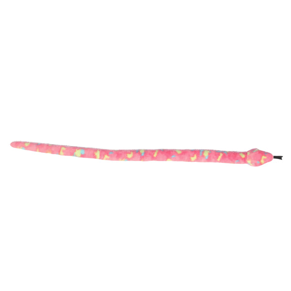 Snake Plush Colourful Bubblegum 51"