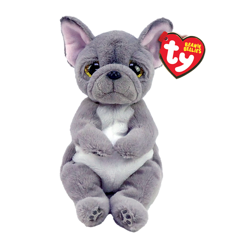 Ty Beanie Bellies "Wilfred" Grey Dog Small