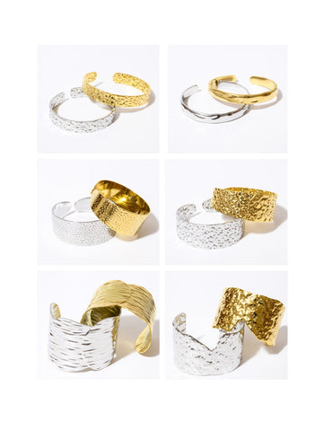 BEL Statement Cuff Bracelets 18K Plated