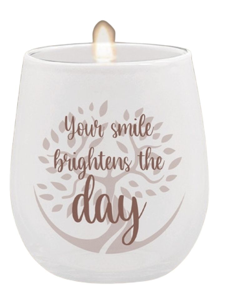 Your Smile Brightens the Day Candle