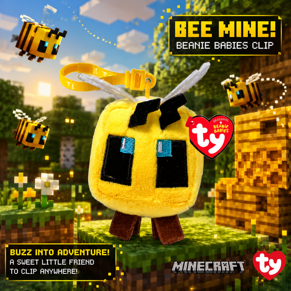 Bee Minecraft - Beanie Clips