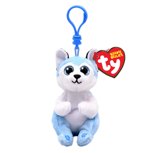 Ty Beanie Bellies "Thunder" Blue Husky Clip