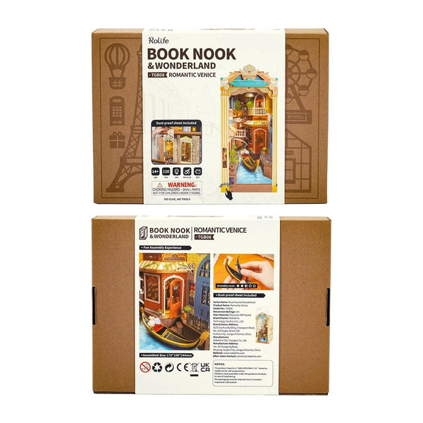 DIY Book Nook Shelf Insert - Romantic Venice