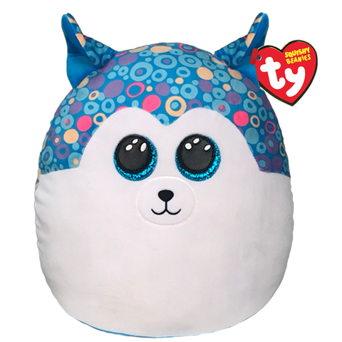 Ty Squishy Beanies "Helena" Blue Husky Medium