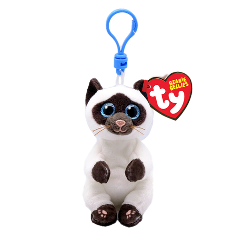 Ty Beanie Bellies "Miso" Beige & Brown Cat