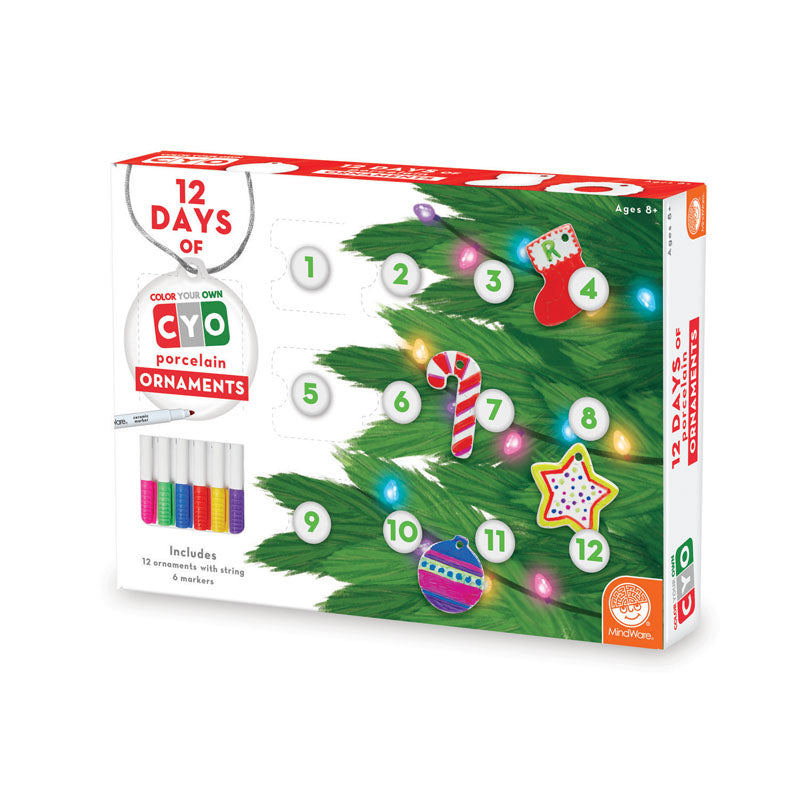 12 Days of Color Your Own Ornaments