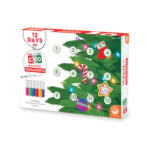 12 Days of Color Your Own Ornaments