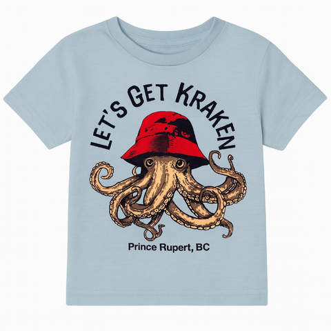 Kids "Let's Get Kraken" T-Shirt (Light Blue)
