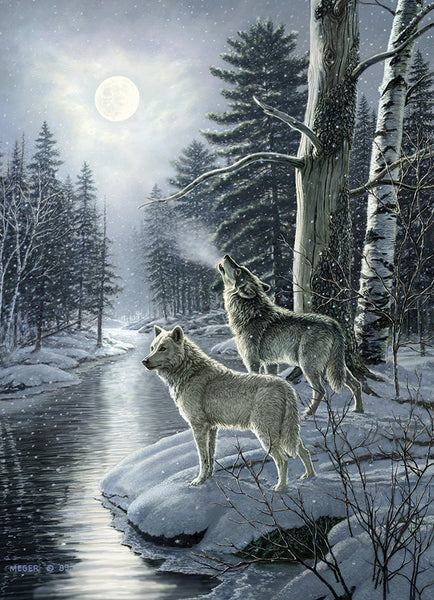 Wolves by Moonlight Puzzle 1000 Piece