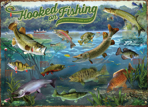 Hooked on Fishing Puzzle 1000 piece