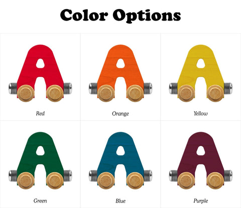 Wooden Train Letters