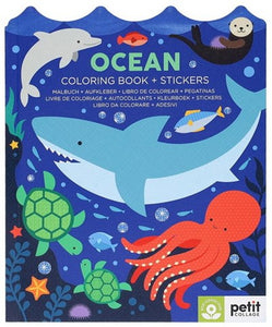 Ocean Colouring Book + Stickers