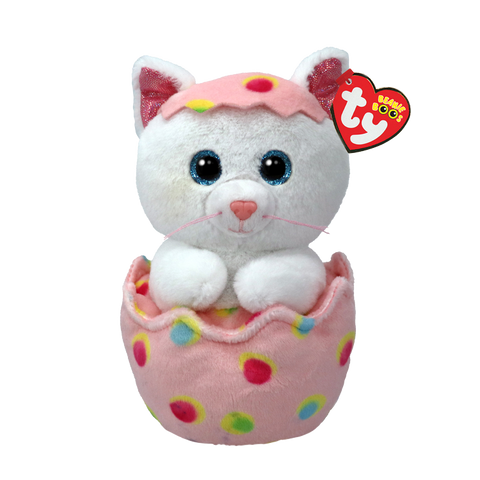 Ty Beanie Boos "Giggles" Cat in Egg