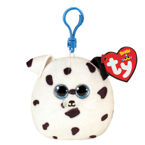 Ty Squish a Boos "Fetch" Spotted Dalmatian Clip