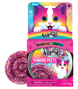 Crazy Aaron's Curious Kitten Thinking Putty