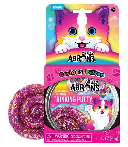 Crazy Aaron's Curious Kitten Thinking Putty