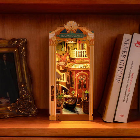 DIY Book Nook Shelf Insert - Romantic Venice