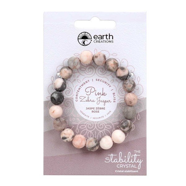 Earth Creations Pink Jasper Gemstone Bracelet