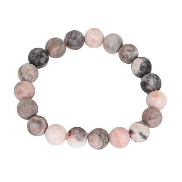 Earth Creations Pink Jasper Gemstone Bracelet