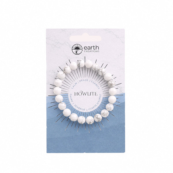 Earth Creations Howlite Gemstone Bracelet