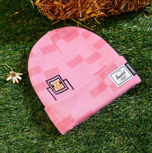 Minecraft Elmer Kids Beanie - Pink Sheep