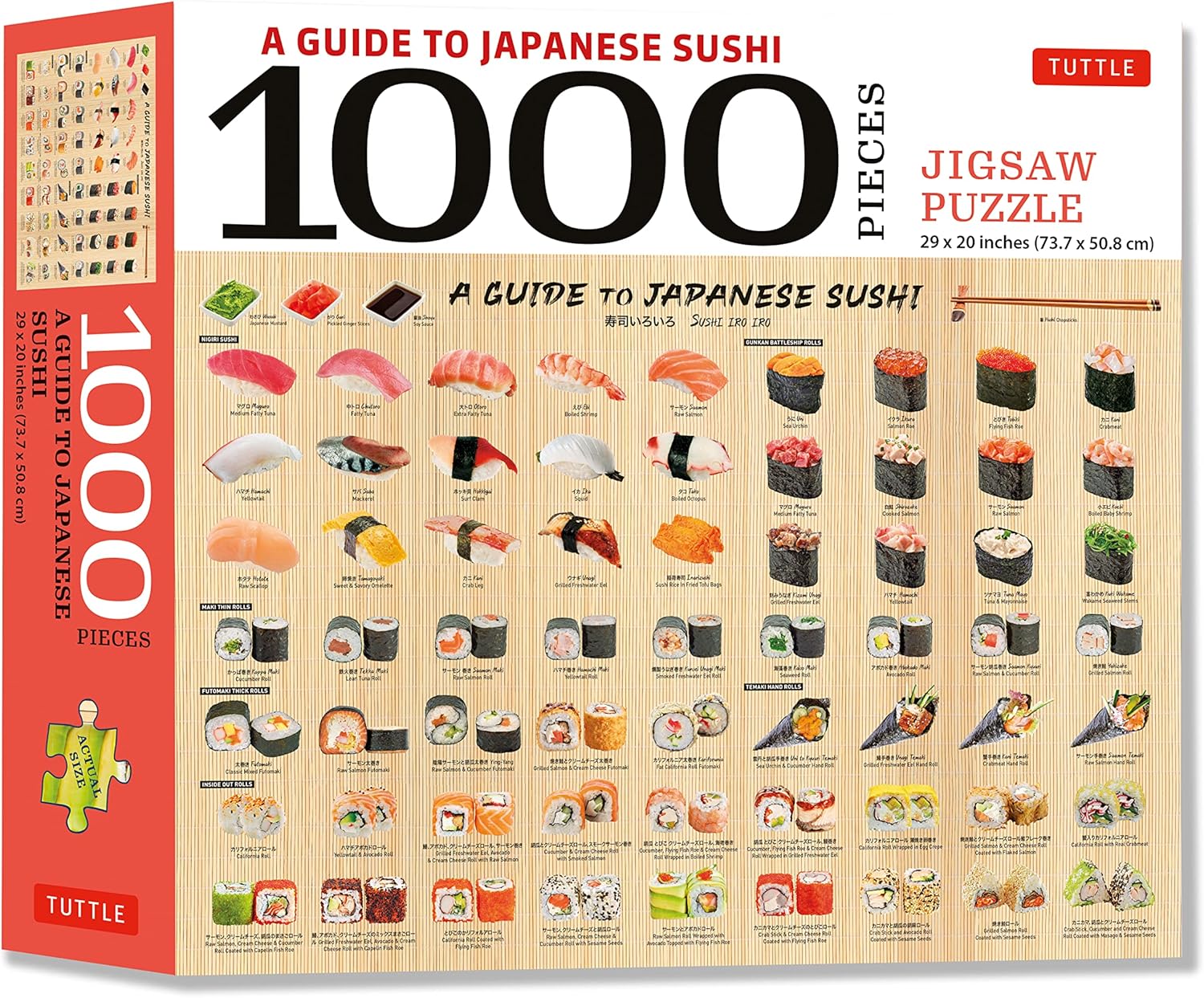 A Guide to Japanese Sushi Puzzle 1000 Piece