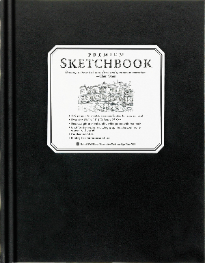 Large Black Premium Sketchbook