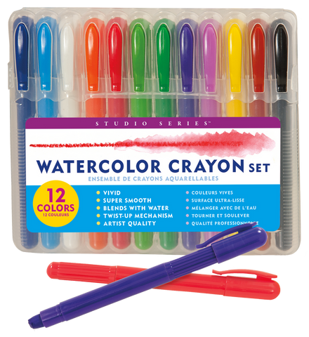 Studio Series Watercolor Crayon Set (Set of 12)