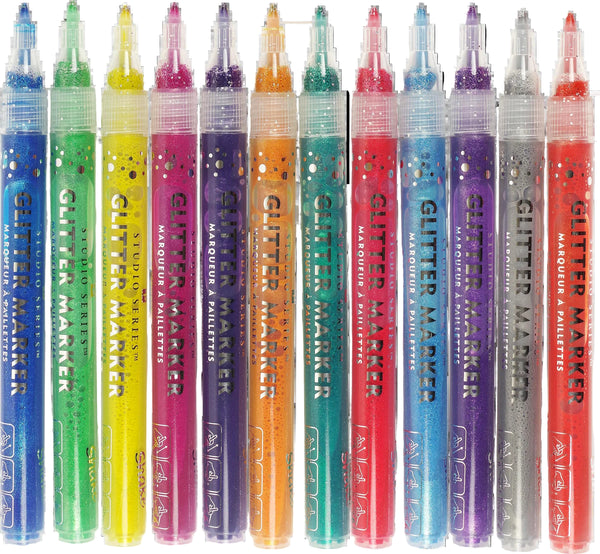 Studio Series Glitter Markers (Set of 12)