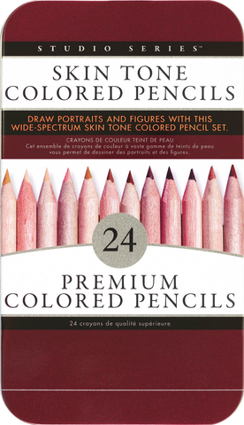 Skin Tone Colored Pencils (Set of 24)