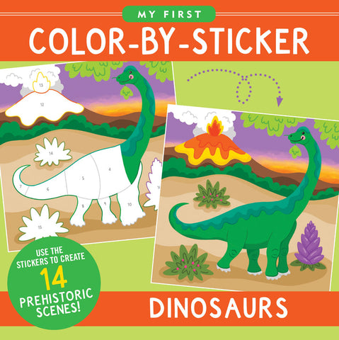 My First Color-by-Sticker Book (Dinosaurs)