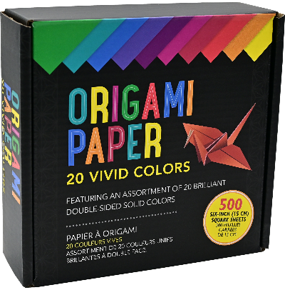 Origami Paper 20 Vivid Colors (500 Sheets)