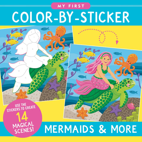 My First Color-by-Sticker Book Mermaids & More