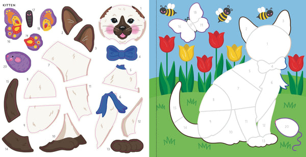 My First Color-by-Sticker Book Furry Friends