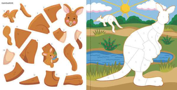 My First Color-by-Sticker Book Furry Friends