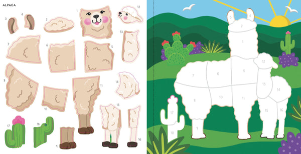 My First Color-by-Sticker Book Furry Friends
