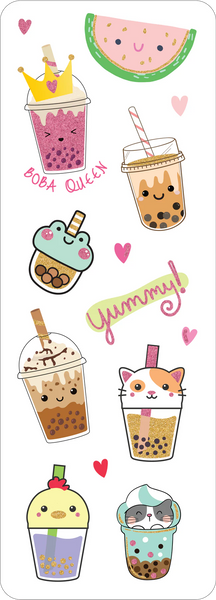Bubble Tea Sticker Set