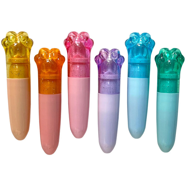 Paw Print Highlighters (Set of 6)