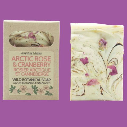 Laughing Lichen Arctic Rose & Cranberry Soap with Lavender