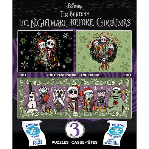 Nightmare Before Christmas 3-in-1 Multipack Puzzles