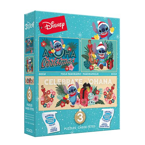 Stitch 3-in-1 Multipack Christmas Puzzles