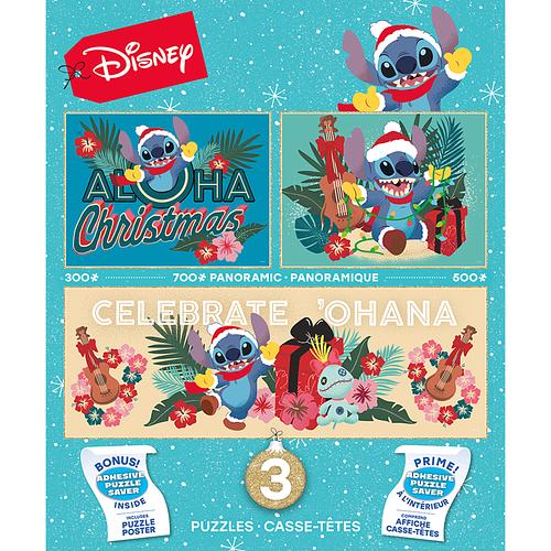 Stitch 3-in-1 Multipack Christmas Puzzles