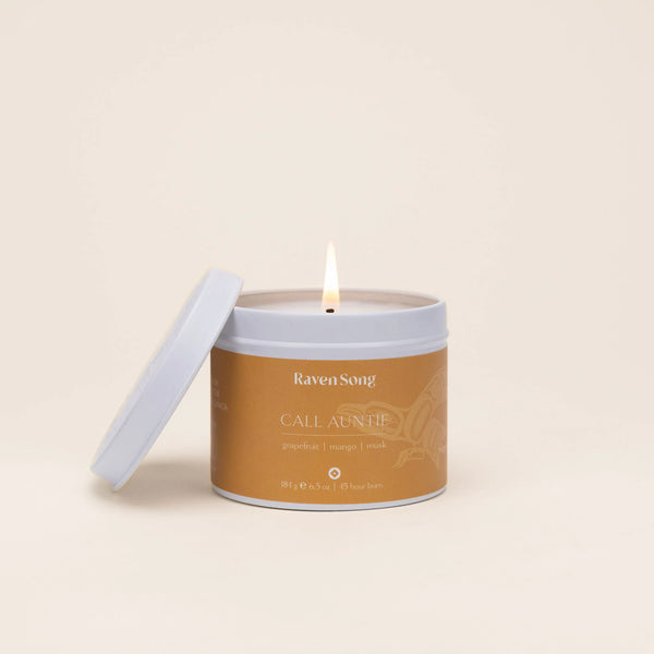 "Call Auntie" Grapefruit Mango Musk Candle