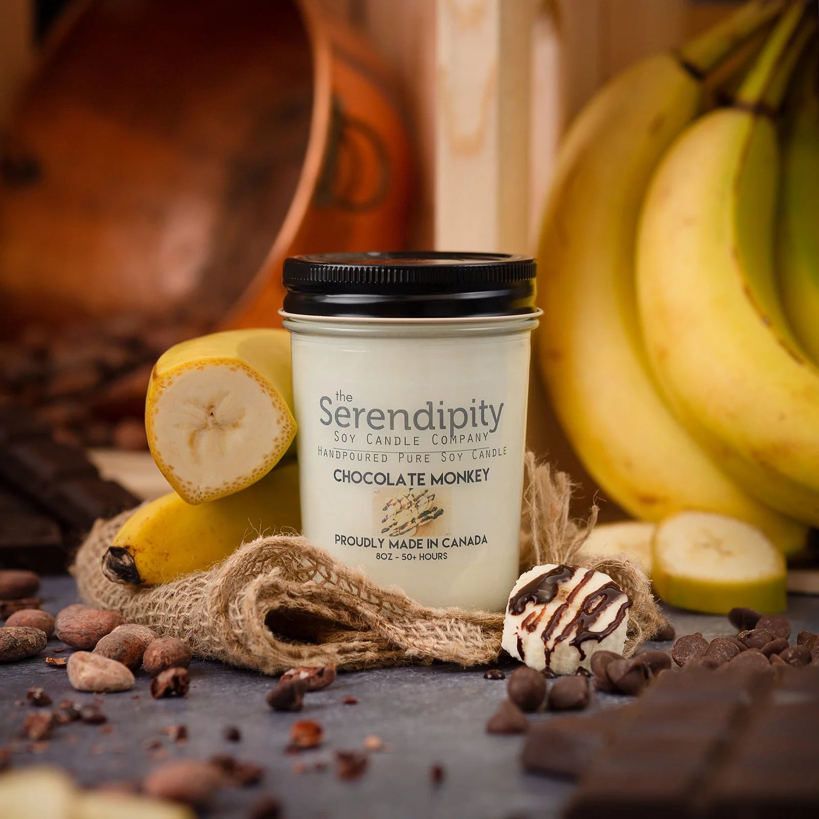 Chocolate Monkey Candle 8 oz