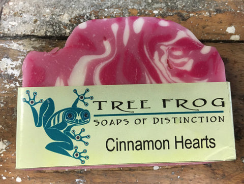 Tree Frog Soaps- Cinnamon Heart Soap Bar- Handmade