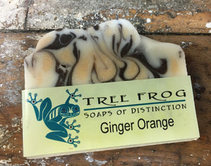 Tree Frog Soaps- Ginger Orange Soap Bar- Handmade