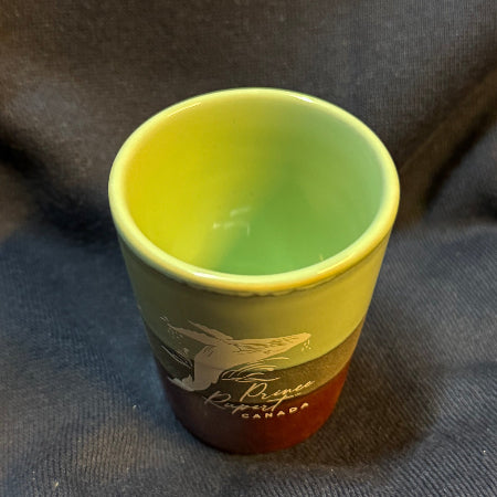 Prince Rupert Shot Glass Turquoise/Copper Whale/Bear